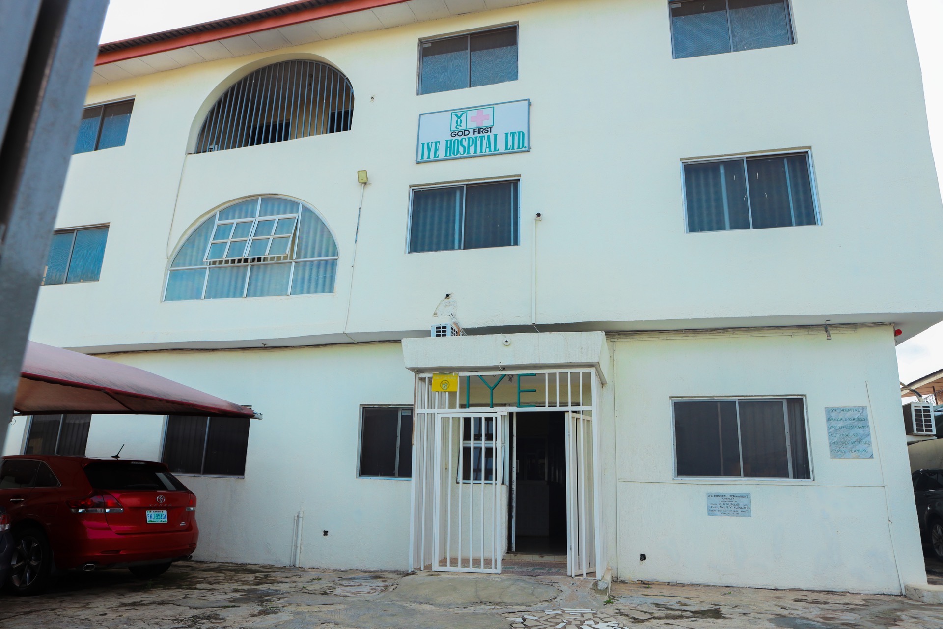 IYE Hospital Ltd three-storey building exterior